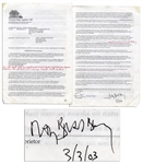 Ray Bradbury Signed Contract Pertaining to Publishing Rights For His Magnum Opus Fahrenheit 451