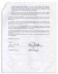 Ray Bradbury Document Signed Regarding the Rights for the Stage Version of His Masterpiece ''Fahrenheit 451''