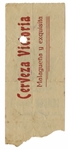 Ernest Hemingway's Own Bullfighting Ticket From 9 August 1959 -- From the ''Plaza de Toros'' in Malaga, Spain -- Hemingway Wrote About the Bullfights of 1959 in His Final Book