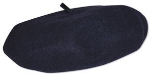 Alicia Keys Worn Navy Blue Beret Designed by ''Lola''-- With a COA From Alicia Keys