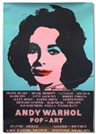 Andy Warhol Signed Poster of His Famous Elizabeth Taylor Masterpiece
