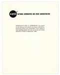 Neil Armstrong 8'' x 10'' Signed Photo -- Near Fine