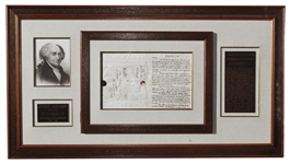 John Adams Autograph Letter Signed -- Exceptional Content During War of 1812: ''It is of no other use to ruminate upon the faults, Errors & blunders of Washington in the revolutionary War...''