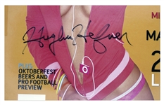 Hugh Hefner Signed ''Playboy'' Proof Copy -- October 2007 Issue Featuring Girls of the SEC