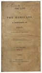 James Fenimore Cooper's ''Last of the Mohicans'' First Edition -- Scarce in Original Boards