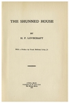 H.P. Lovecraft Printing of ''The Shunned House'' From 1928 -- One of Only 100 Printed Copies Subsequently Printed by Arkham House, With ''Canterbury'' Watermark -- Scarce