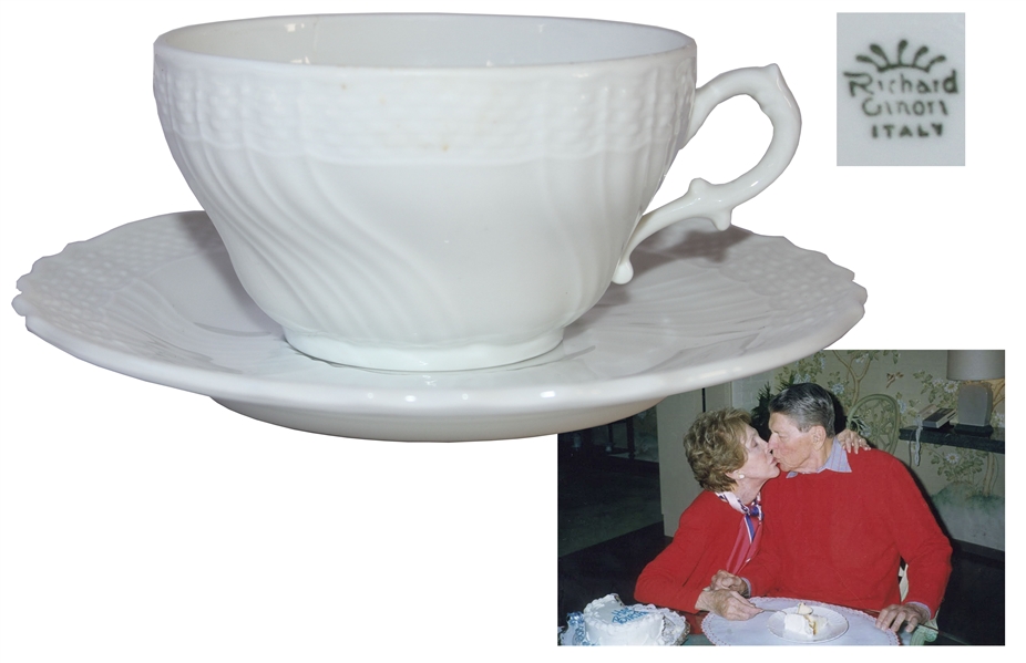 Ronald & Nancy Reagan Personally Owned & Used Cup & Saucer
