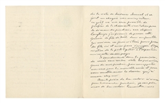 Art Nouveau Painter Alfons Mucha Autograph Letter Twice-Signed, Dated 20 December 1899, the Day ''Le Pater'' Was Published -- ''...the accumulation of work which keeps me so out of breath...''