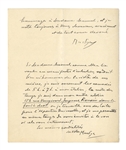 Art Nouveau Painter Alfons Mucha Autograph Letter Twice-Signed, Dated 20 December 1899, the Day ''Le Pater'' Was Published -- ''...the accumulation of work which keeps me so out of breath...''