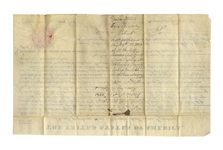 Andrew Jackson Land Grant Signed as President