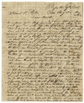 1839 Republic of Texas Letter: ''...It is true that Texas sprang into existence under peculiar circumstances...'' & Regarding the New Capital at Waterloo: ''...will be called The City of Austin...''