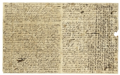 1839 Republic of Texas Letter: ''...It is true that Texas sprang into existence under peculiar circumstances...'' & Regarding the New Capital at Waterloo: ''...will be called The City of Austin...''