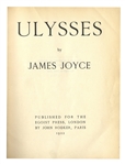 Titanic Survivor Signed Copy of the 2nd Limited Edition of ''Ulysses'' From 1922 -- Signed by Titanic Survivor Jack Thayer, Who Famously Dove Into the Water as the Ship Sank