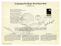 Jack Swigert and Charles Duke Signed Christmas Eve Prayer From Lunar Orbit