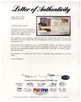 James Watson and Francis Crick Signed First Day Cover -- With a Drawing by Watson of a DNA Double Helix -- With PSA/DNA COA