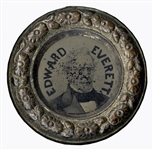 Campaign Ferrotype for the 1860 Constitutional Union Party -- Ferrotypes on Each Side Feature Candidates John Bell & Edward Everett