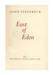 John Steinbeck Signed ''East of Eden'' First Limited Edition in Original Slipcase -- Near Fine