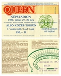 Queen Signed Invitation for a Party at the British Embassy in Budapest During Their 1986 Concert Tour -- Twice-Signed by Freddie Mercury -- With Roger Epperson COA