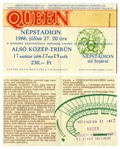 Queen Signed Invitation for a Party at the British Embassy in Budapest During Their 1986 Concert Tour -- Twice-Signed by Freddie Mercury -- With Roger Epperson COA