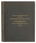 First 1884 Edition of the Mt. Whitney Expedition Report -- Gifted by J.D. Whitney, for Whom Mt. Whitney Is Named