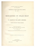 First 1884 Edition of the Mt. Whitney Expedition Report -- Gifted by J.D. Whitney, for Whom Mt. Whitney Is Named