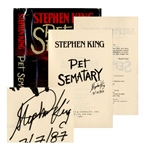 Stephen King Signed Pet Sematary -- First Edition, First Printing