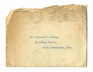 President Theodore Roosevelt White House Card Signed as President