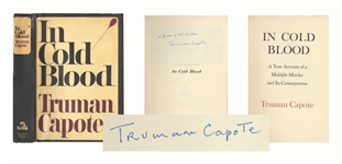 Truman Capote Signed First Printing, First Edition of In Cold Blood -- With Exceptional, First Printing Dust Jacket in Near Fine Condition