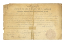 Ulysses S. Grant Document Signed as President