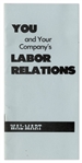 Walmart Pamphlet From the 1970s Instructing Managers How to Prevent Labor Unions -- Perhaps the First Walmart Pamphlet in Its Long History of Successfully Avoiding Unionization
