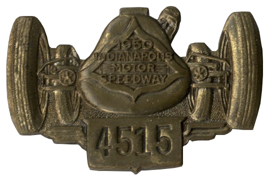 Indy 500 Pit Badge From 1950