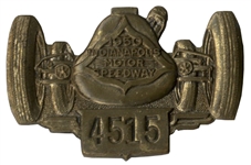 Indy 500 Pit Badge From 1950