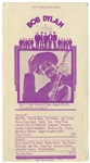 Bob Dylan 1969 Concert Handbill for the Isle of Wight Festival -- Dylan's Comeback Show After 3 Years of Semi-Retirement