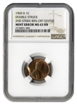 1969-D Double Struck Lincoln Cent Error Coin -- Slabbed by NGC