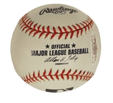 Willie Mays Signed Official Major League Baseball With Mays' Hologram Certifying Authenticity -- Also With JSA COA