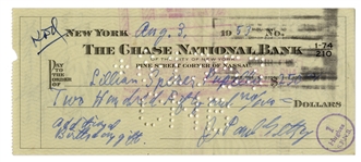 Three Oil Titan John Paul Getty Personally Signed Checks