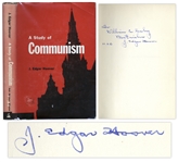 J. Edgar Hoover Signed A Study of Communism -- 1962