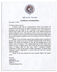 Apollo 15 Crew-Signed NASA Insurance Cover -- ''Al Worden'', ''Dave Scott'' & ''Jim Irwin'' -- Cancelled 26 July 1971 -- 6.5'' x 3.75'' -- Near Fine -- With COA From Worden
