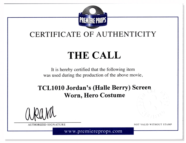 Oscar-Winner Halle Berry Screen-Worn ''Hero'' Wardrobe From ''The Call''