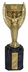 Rare Jules Rimet FIFA World Cup Trophy From 1970 -- Made of Lapis Lazuli & Sterling Silver Gilt Plates