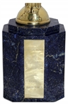 Rare Jules Rimet FIFA World Cup Trophy From 1970 -- Made of Lapis Lazuli & Sterling Silver Gilt Plates