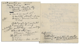 Richard Nixon Handwritten Notes -- ...Recognize threat - its character - determination to dominate world...people dont understand adequately the area of greatest danger...
