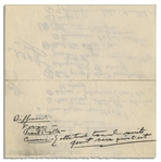 Richard Nixon Handwritten Notes -- ''...Recognize threat - its character - determination to dominate world...people don't understand adequately the area of greatest danger...''