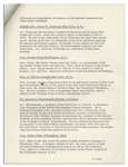 Official Jackie Kennedy White House Press Release -- Announcing the White House Permanent Art Collection Committee Members
