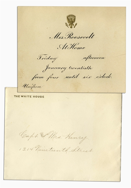 Edith Roosevelt White House Invitation