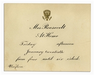 Edith Roosevelt White House Invitation