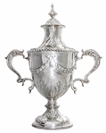 King George III Style Silver Two-Handled Cup & Cover -- From 1771
