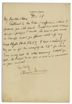 Clarence Darrow Autograph Letter Signed -- To Darrow's Colleague Whom He Was Working With on Repealing Prohibition