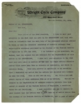 Two Months After their Successful 1903 Kitty Hawk Flight, Wilbur Wright Excoriates a Newspaper for Lying: ''...the bogus article contains matter which never came from me...and which is entirely...