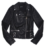 Kylie Jenner Owned Black Motorcycle Jacket